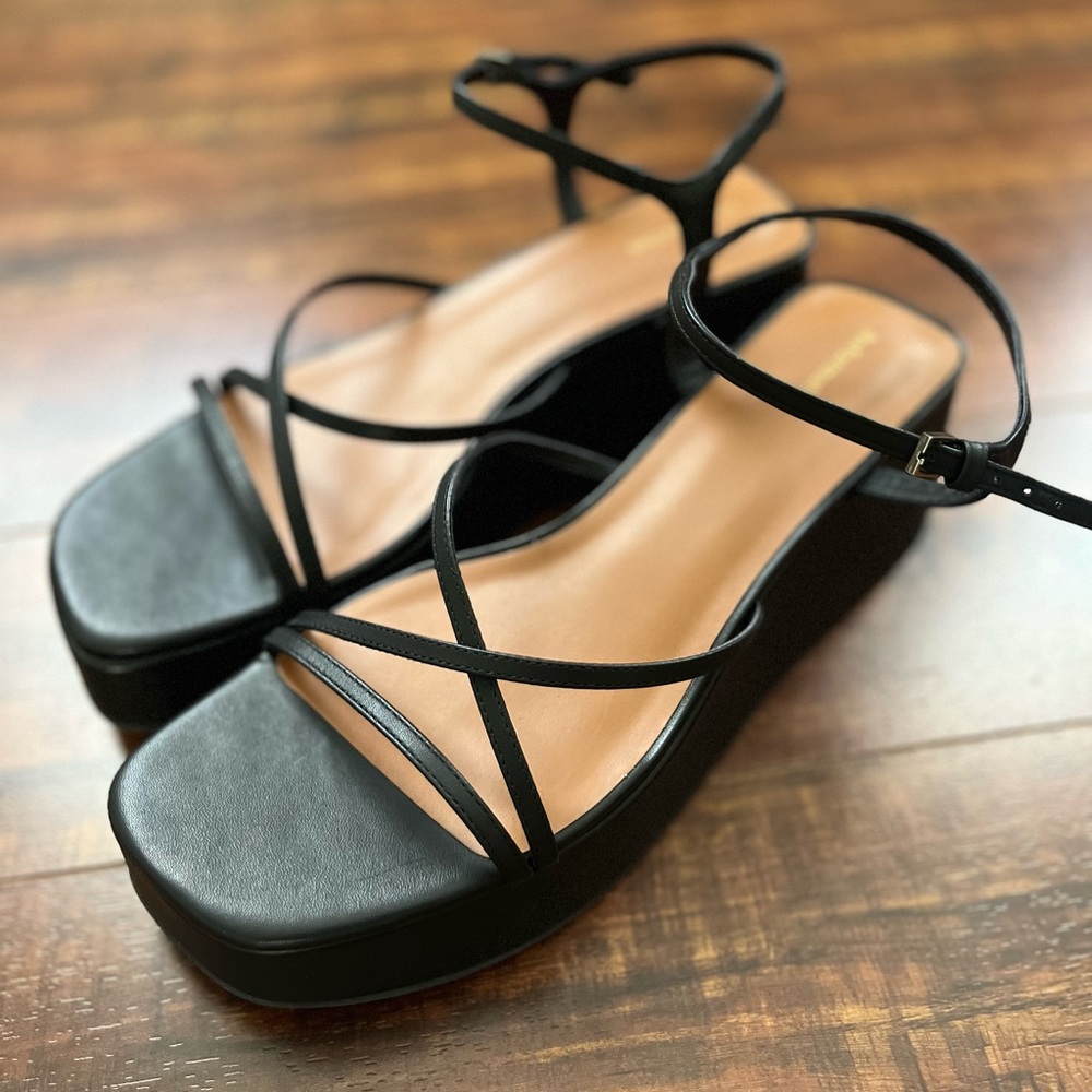 NWT! Reformation Zolanda Platform Strappy Sandals, Size 9 - Picture 5 of 10